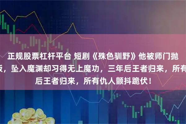 正规股票杠杆平台 短剧《殊色驯野》他被师门抛弃、被挚爱背叛，坠入魔渊却习得无上魔功，三年后王者归来，所有仇人颤抖跪伏！