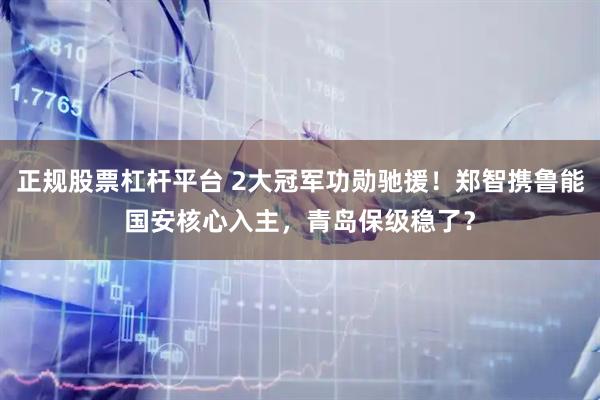 正规股票杠杆平台 2大冠军功勋驰援！郑智携鲁能国安核心入主，青岛保级稳了？